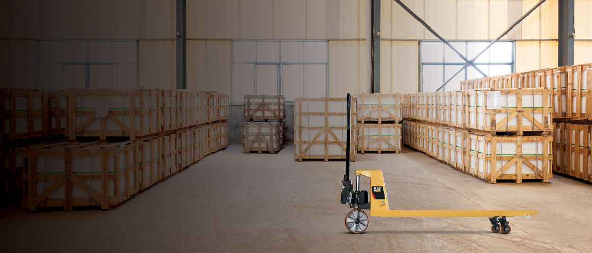 cat lift hand pallet truck header